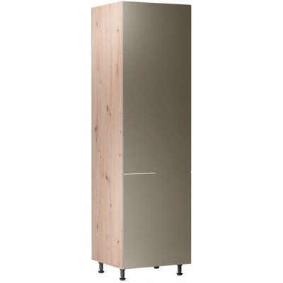 Virtuvės spinta LNG2-BP BEIGE D60ZL-P/L šaldytuvui (Dab Artisan/Beige)